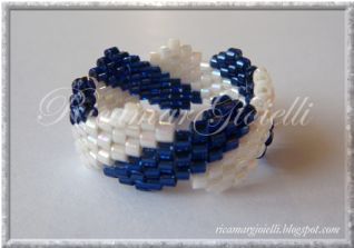 Diagonali bianco-blu_Anello