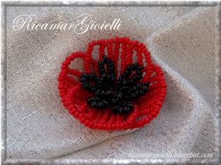 Fiori di perline_Papavero