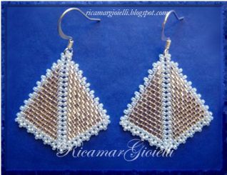 Orecchini a punta di freccia_rosa e pinksilver