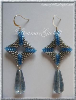 Orecchini Rombi e Gocce