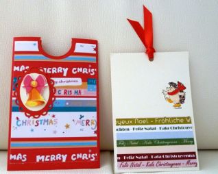 biglietto portasoldi Natale