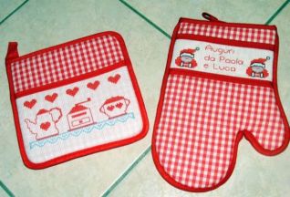 Presina e guanto cucina