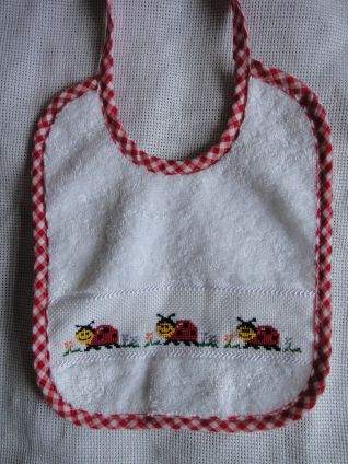 Bavaglino con le coccinelle