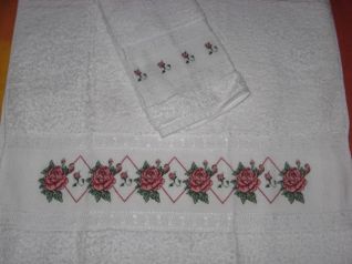 asciugamani roselline