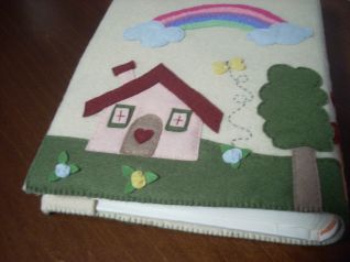 Album fotografico in felto retro