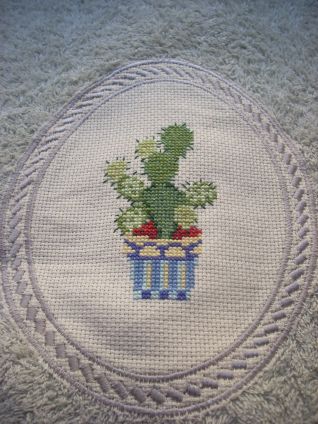 asciugamano con cactus