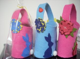Cestini feltro Pasqua