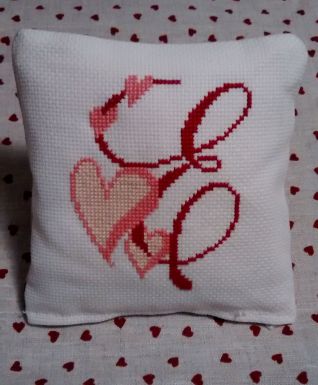 Cuscinetto porta lavanda con cifra