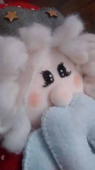 Particolare fuoriporta babbo natale