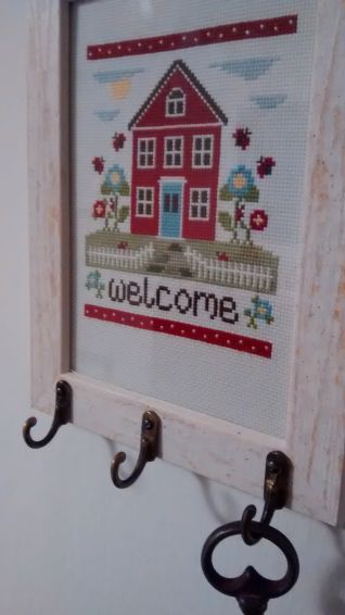 Portachiavi Welcome country cottage needleworks