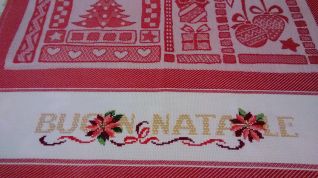 Strofinaccio con stelle di natale