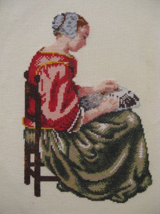 Merlettaia di Netscher (frammento)