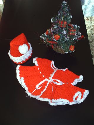 vestitino Babbo Natale per bimba