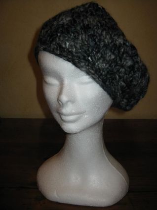 cappello melange grigio