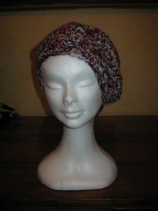 cappello melange rosa