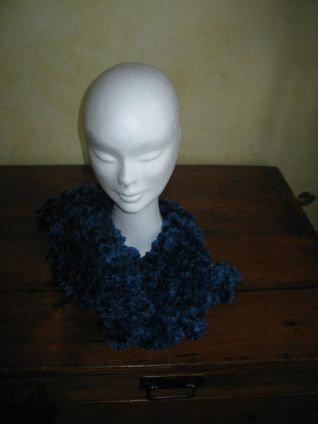 sciarpa ciniglia blu