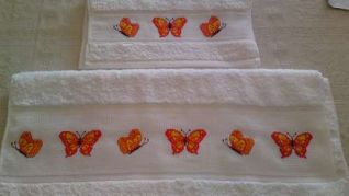 Asciugamani farfalle