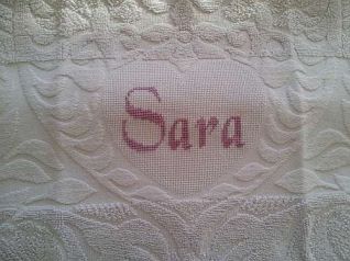 Asciugamano nome Sara