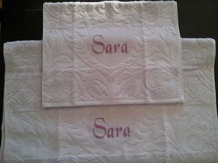 Set asciugamani nome Sara