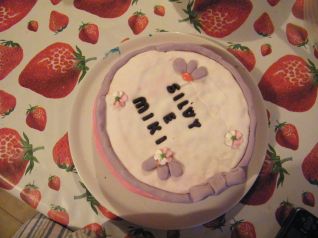 Torta compleanno Miki e Silvia