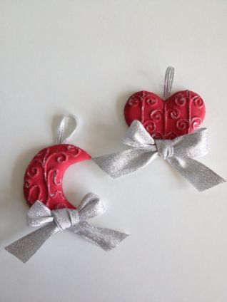 Gessetti profumati natalizi argento e rosso