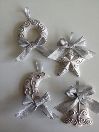 Gessetti profumati natalizi argento