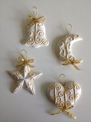 Gessetti profumati natalizi dorati