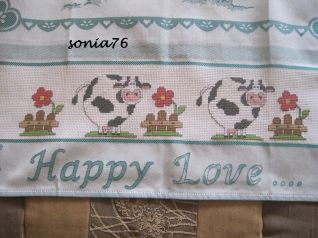 Asciugapiatti mucche_particolare