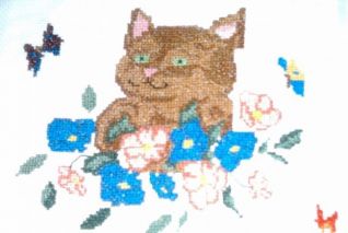 Gatto floreale