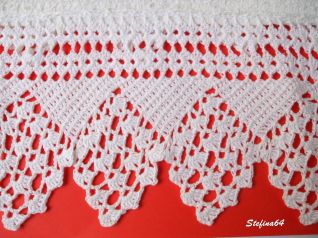 Asciugamano con trina a punte 2 