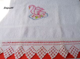 Asciugamano con trina a punte 3