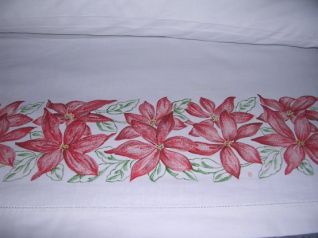 lenzuolo matrimoniale natalizio