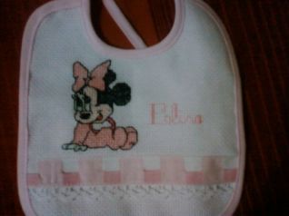 Bavaglino Elisa con Minnie