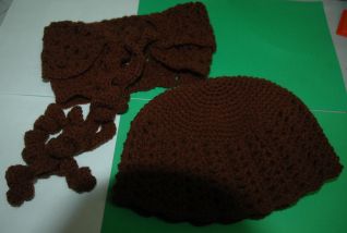 cappello dama con scaldacollo coordinato