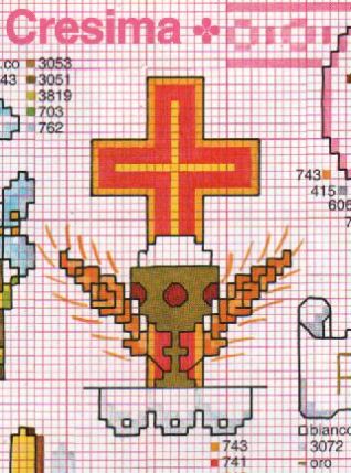 schema per calice e croce