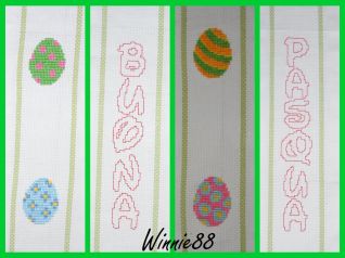 Asciugapiatti - Uova - Buona Pasqua - particolare