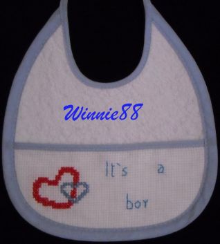 Bavaglino con cuori - It's a boy