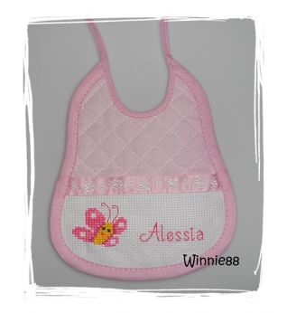 Bavaglino con farfallina x Alessia  