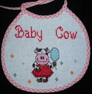 Bavaglino con mucca - Baby Cow