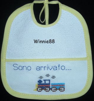 Bavaglino con trenino - Sono arrivato...