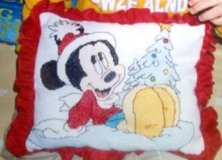 Cuscino di Topolino Natale
