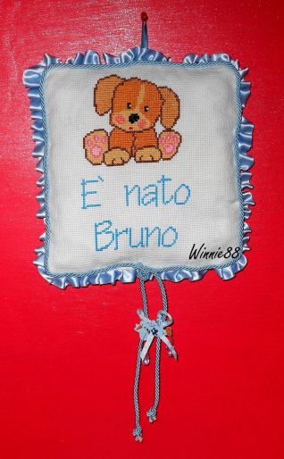 Fiocco nascita cagnolino - E' nato Bruno