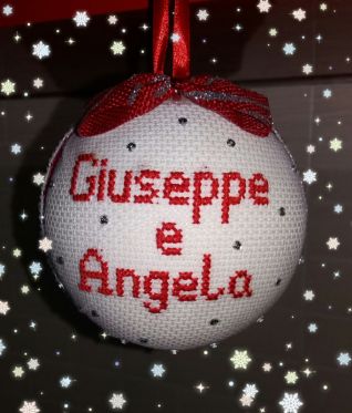 Pallina di Natale x Giuseppe e Angela