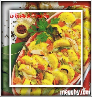 Gnocchi di semolino con verdure e toma