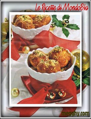 Crema cotta con salsiccia e bignè