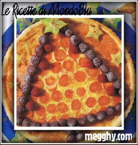 Crostata natalizia agli alchechengi e carambola