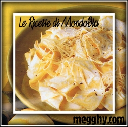 Pappardelle panna e limone