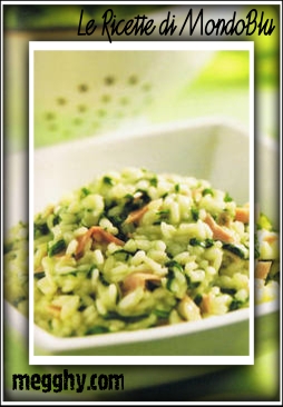 Risotto con spinaci e prosciutto cotto