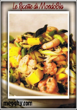 Insalata di riso e gamberetti