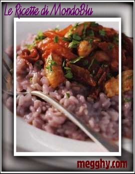 Risotto con sogliola e pomodori secchi